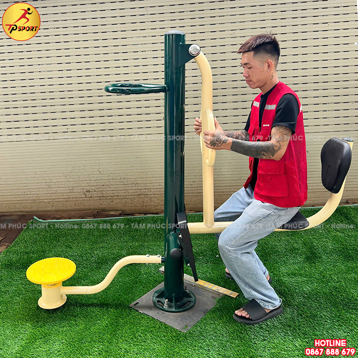 Thiết bị thể dục đa năng xoay eo, đạp chân ngoài trời DN-001