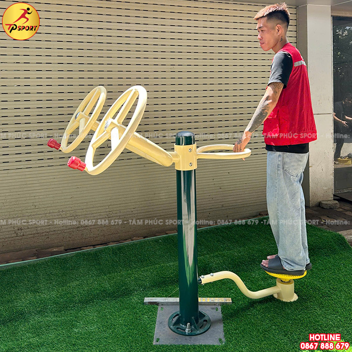 Thiết bị thể dục đa năng xoay eo, tay vai đôi ngoài trời DN-002