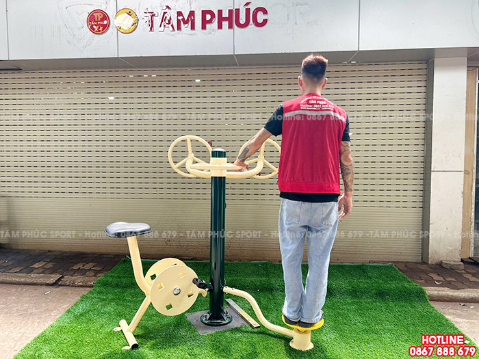 Thiết bị thể dục đa năng tay vai, xoay eo, đạp xe ngoài trời DN-009