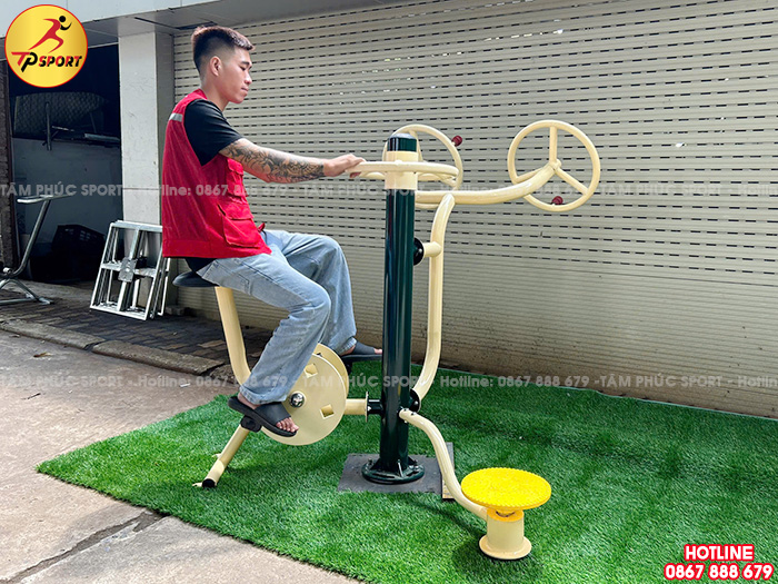 Thiết bị thể dục đa năng tay vai, xoay eo, đạp xe ngoài trời DN-009
