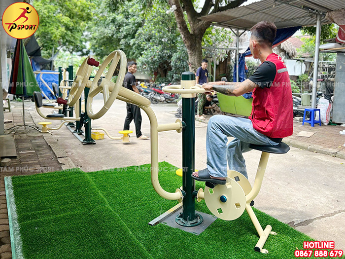 Thiết bị thể dục đa năng tay vai, xoay eo, đạp xe ngoài trời DN-009