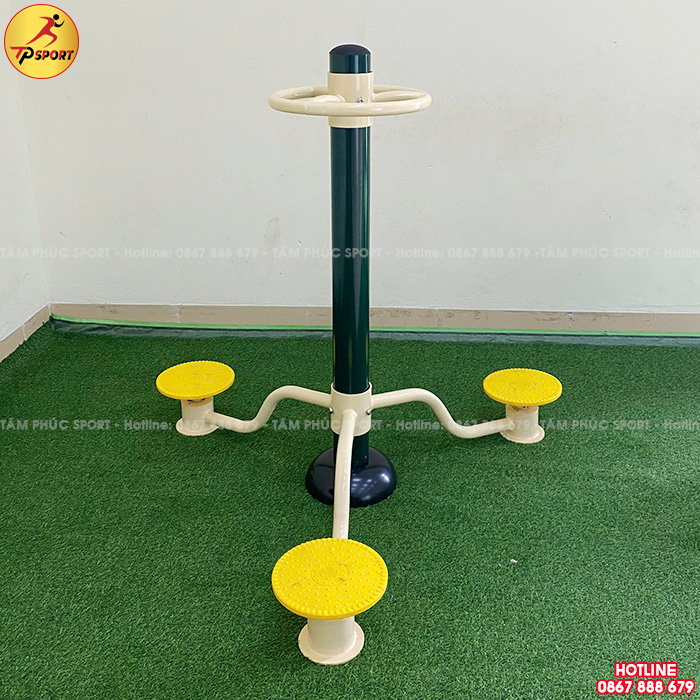 Máy thể dục xoay eo cho 3 người ngoài trời PT-002