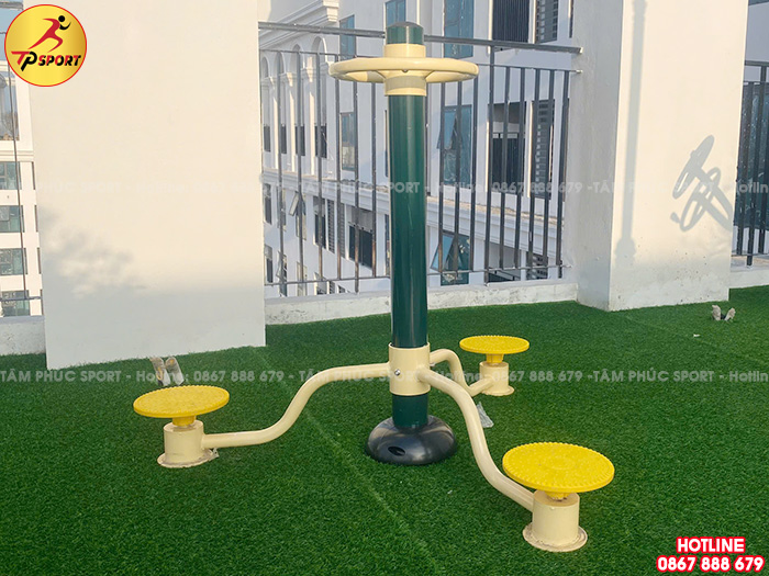 Máy thể dục xoay eo cho 3 người ngoài trời PT-002