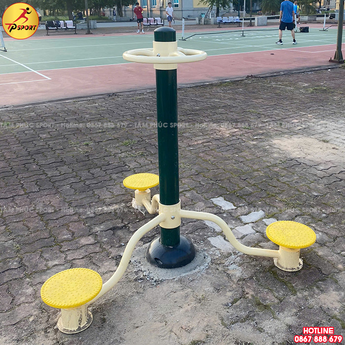 Máy thể dục xoay eo cho 3 người ngoài trời PT-002