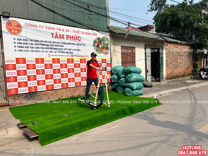 Máy tập chạy bộ lắc tay trên không đơn ngoài trời PT-004