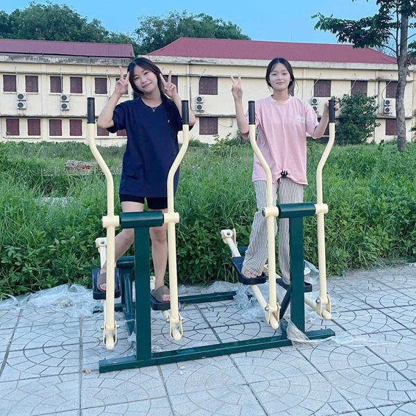 Máy thể dục chạy bộ lắc tay trên không đôi ngoài trời PT-006