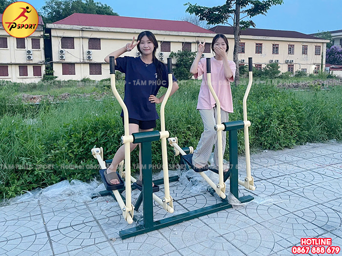 Máy thể dục chạy bộ lắc tay trên không đôi ngoài trời PT-006