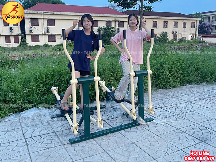 Máy thể dục chạy bộ lắc tay trên không đôi ngoài trời PT-006