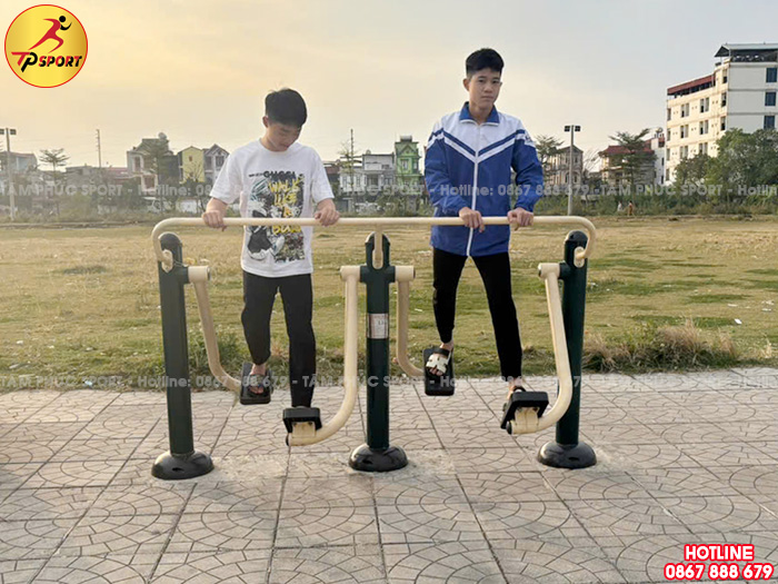 Máy thể dục đi bộ trên không đôi ngoài trời PT-007