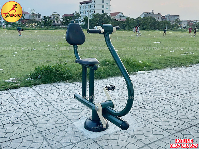 Máy ngồi tựa lưng đạp xe và quay tay tại chỗ ngoài trời PT-010