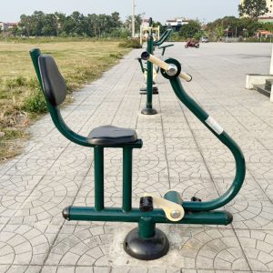 Máy ngồi tựa lưng đạp xe và quay tay tại chỗ ngoài trời PT-010