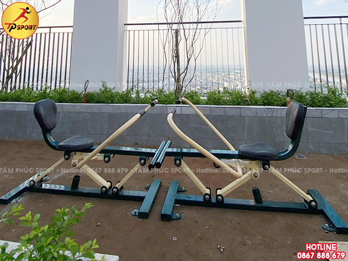 Thiết bị thể dục tập chèo thuyền ngoài trời PT-014