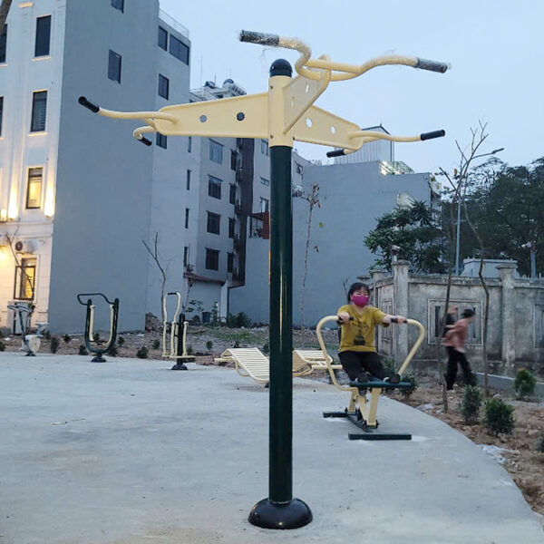 Thiết bị tập xà đơn 3 hướng 1 trụ ngoài trời PT-019