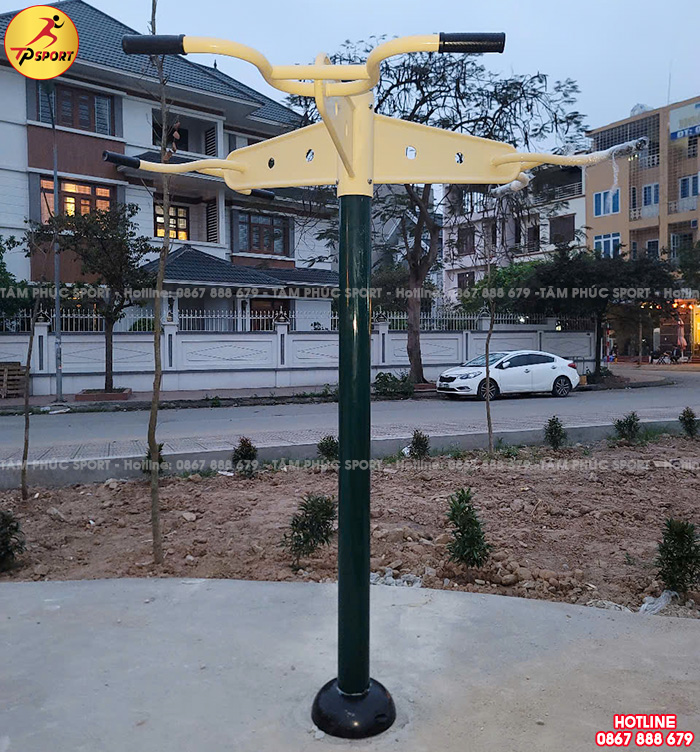 Thiết bị tập xà đơn 3 hướng 1 trụ ngoài trời PT-019