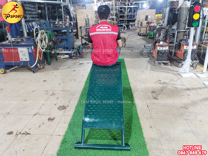 Thiết bị tập cơ lưng bụng cong đơn ngoài trời PT-021
