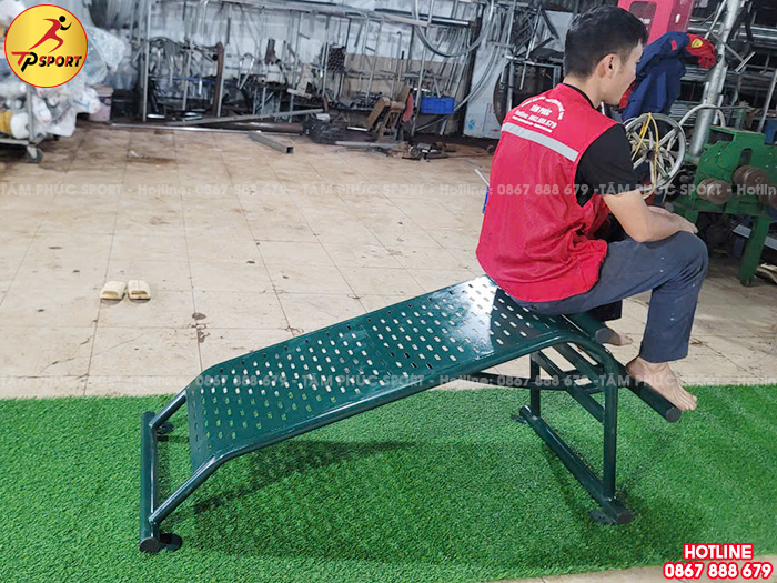 Thiết bị tập cơ lưng bụng cong đơn ngoài trời PT-021