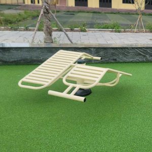 Thiết bị tập lưng bụng cong đôi 1 trụ ngoài trời PT-023