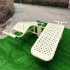 Thiết bị tập lưng bụng cong đôi 1 trụ ngoài trời PT-023