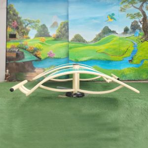 Thiết bị tập lưng bụng cong đôi 1 trụ ngoài trời PT-023