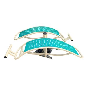 Thiết bị tập lưng bụng cong đôi 1 trụ ngoài trời PT-023