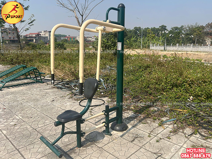 Thiết bị thể dục ngồi đẩy tay vai đơn ngoài trời PT-024