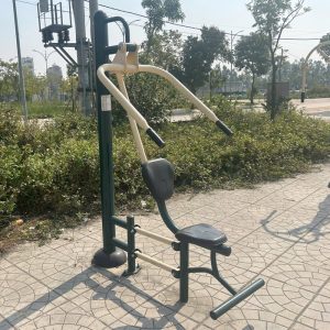 Máy tập thể dục ngồi kéo xô tay vai đơn ngoài trời PT-025