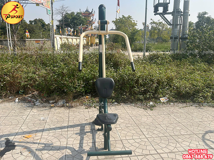 Máy tập thể dục ngồi kéo xô tay vai đơn ngoài trời PT-025