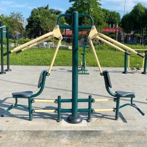 Máy tập thể dục ngồi kéo xô tay vai đôi ngoài trời PT-026