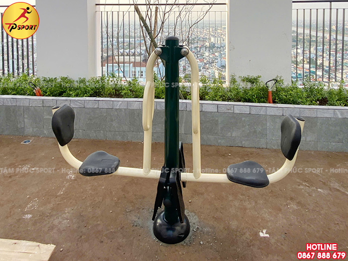 Máy tập thể dục ngồi đạp chân đôi ngoài trời PT-027