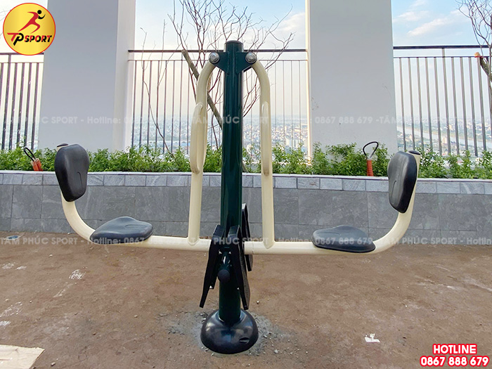 Máy tập thể dục ngồi đạp chân đôi ngoài trời PT-027