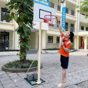 Trụ cột chơi bóng rổ đơn cố định ngoài trời PT-032