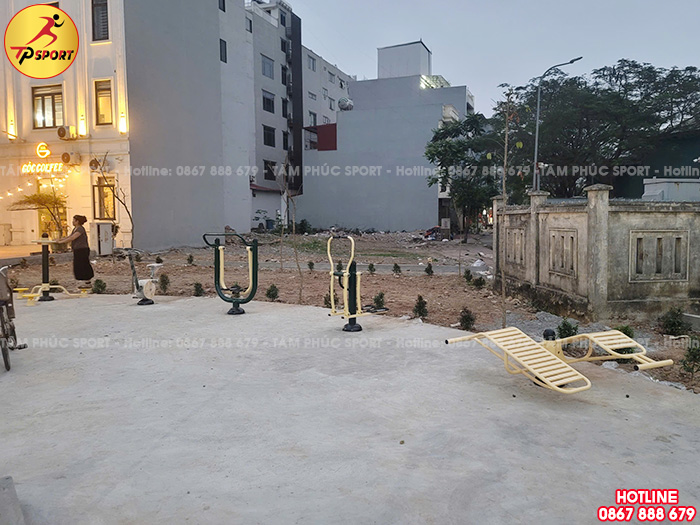 Lắp đặt thiết bị thể dục ngoài trời cho sân tập thể cộng đồng tại tỉnh Bắc Ninh