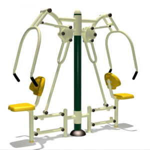 Thiết bị thể dục ngồi đẩy tay vai đôi ngoài trời PT-035