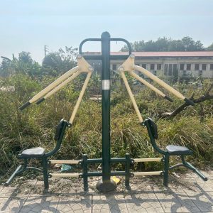 Thiết bị thể dục ngồi đẩy tay vai đôi ngoài trời PT-035