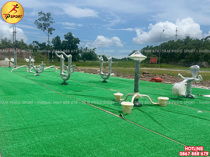 Công trình lắp đặt thiết bị thể dục ngoài trời cho sân cộng đồng tại Thanh Hoá
