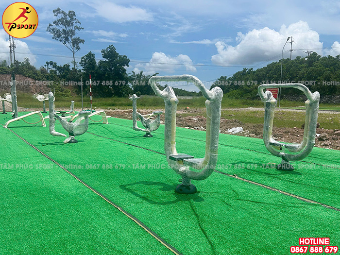 Công trình lắp đặt thiết bị thể dục ngoài trời cho sân cộng đồng tại Thanh Hoá