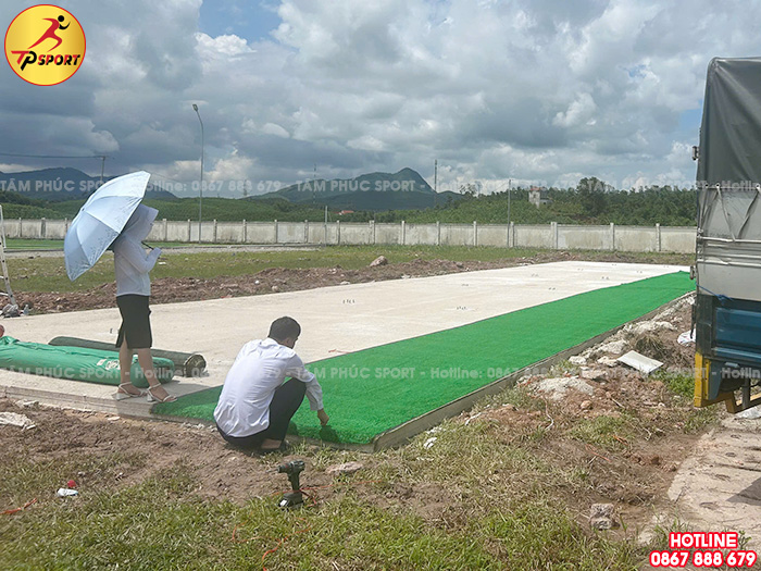 Công trình lắp đặt thiết bị thể dục ngoài trời cho sân cộng đồng tại Thanh Hoá