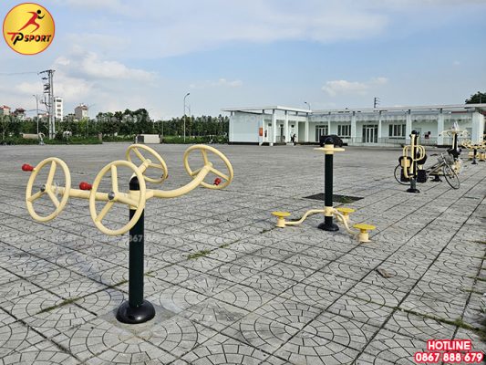 Lắp đặt thiết bị thể dục ngoài trời cho sân cộng đồng tại tỉnh Phú Thọ