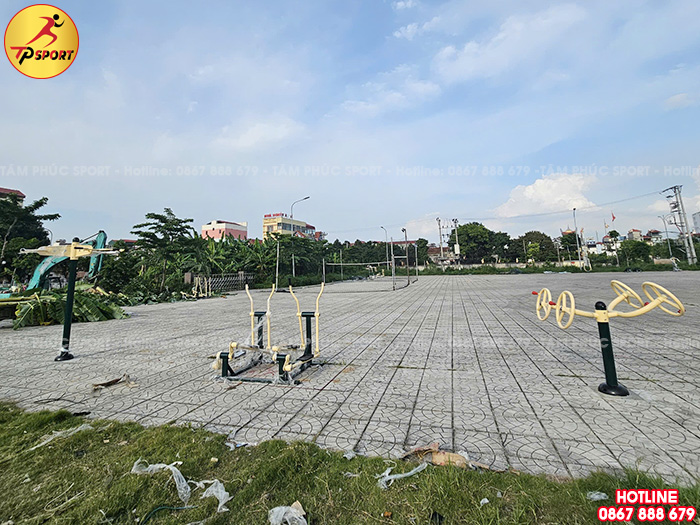 Lắp đặt thiết bị thể dục ngoài trời cho sân cộng đồng tại tỉnh Phú Thọ