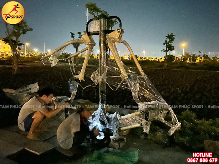 Thi công lắp đặt thiết bị thể dục ngoài trời cho công viên tại tỉnh Thanh Hoá