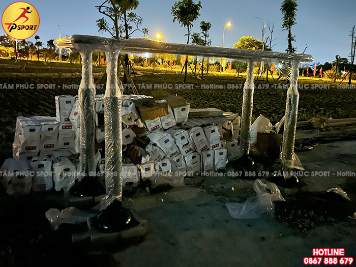 Thi công lắp đặt thiết bị thể dục ngoài trời cho công viên tại tỉnh Thanh Hoá