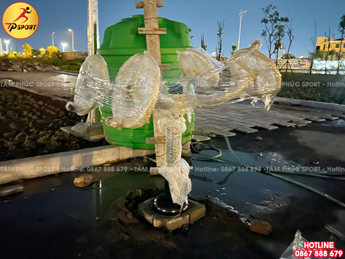 Thi công lắp đặt thiết bị thể dục ngoài trời cho công viên tại tỉnh Thanh Hoá