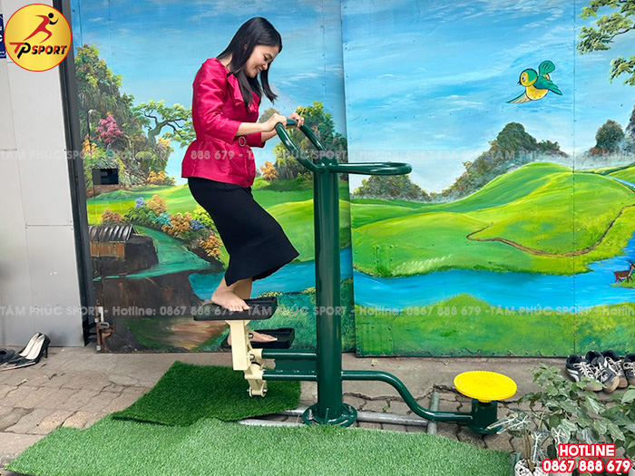 Thiết bị thể dục đa năng dậm chân kết hợp xoay eo ngoài trời DN-019