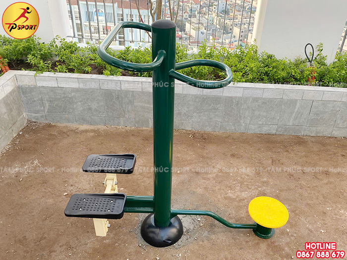 Thiết bị thể dục đa năng dậm chân kết hợp xoay eo ngoài trời DN-019