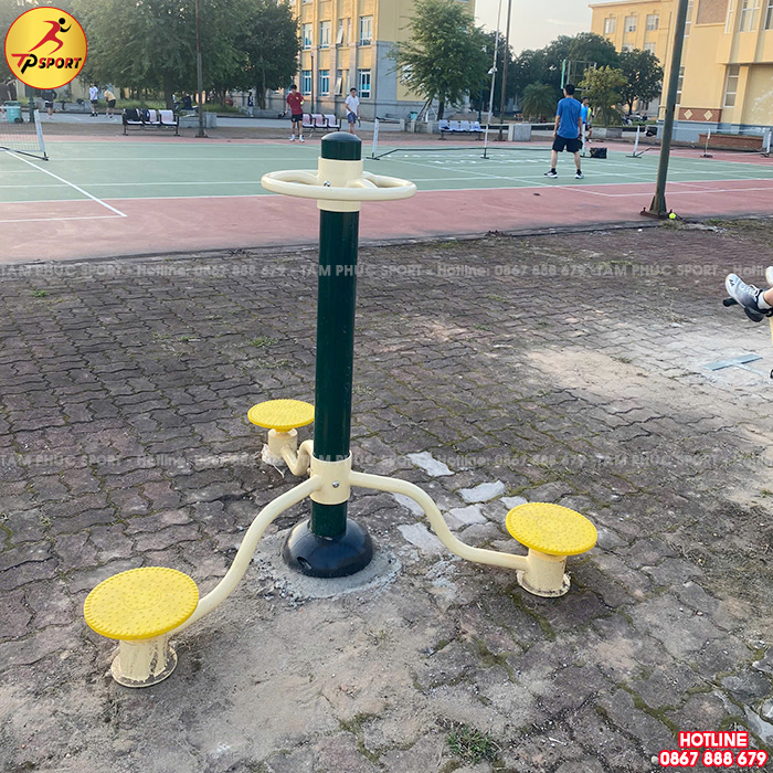 Thi công lắp đặt thiết bị thể dục ngoài trời cho sân thể thao của Học viện Tòa Án