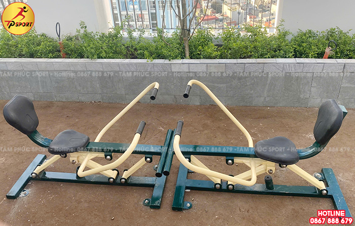 Công trình lắp máy thể dục ngoài trời trên nóc toà nhà chung cư tại Hà Nội