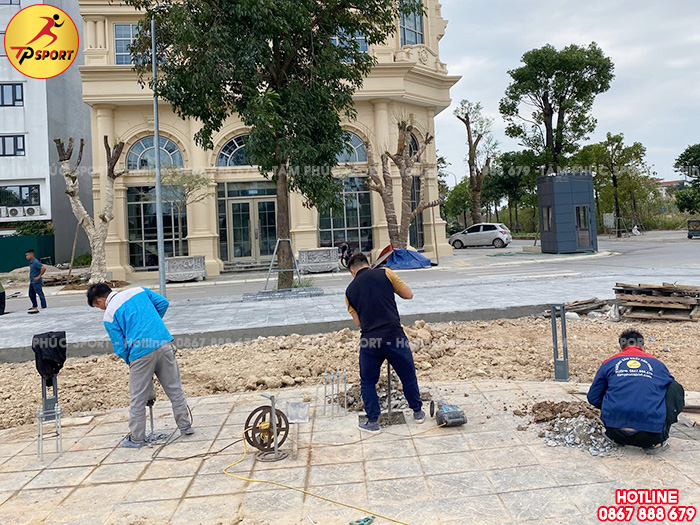 Công trình lắp đặt đồ chơi và thiết bị thể dục ngoài trời cho công viên tại Vĩnh Phúc