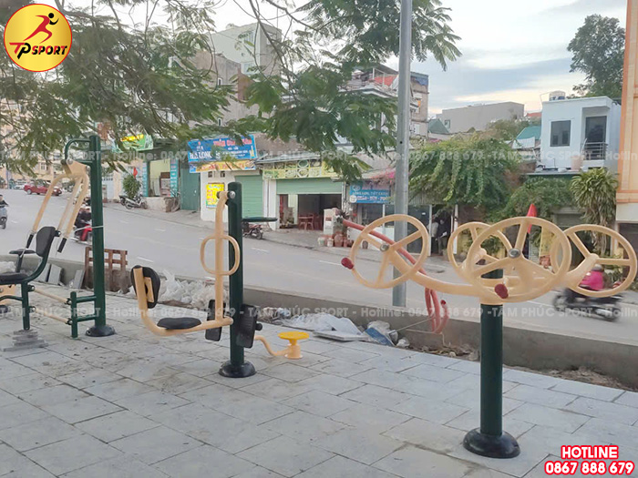 Công trình lắp đặt máy thể dục ngoài trời cho nhà văn hoá tại tỉnh Nam Định