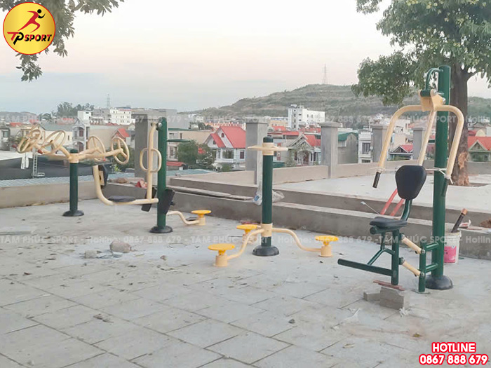 Công trình lắp đặt máy thể dục ngoài trời cho nhà văn hoá tại tỉnh Nam Định