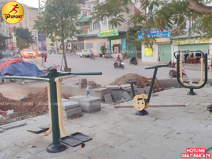 Công trình lắp đặt máy thể dục ngoài trời cho nhà văn hoá tại tỉnh Nam Định